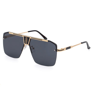 Gafas de Sol Hombre Estilo Retro Marco Grande Clásico Tendencia - Image 7