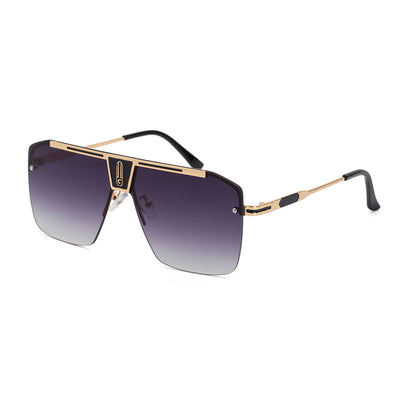 Gafas de Sol Hombre Estilo Retro Marco Grande Clásico Tendencia - Image 8