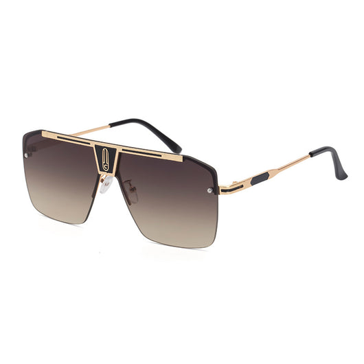Gafas de Sol Hombre Estilo Retro Marco Grande Clásico Tendencia - Image 9
