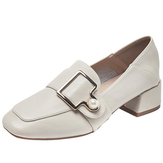 Zapatos de Cuero Pequeños Estilo Británico One Step Fashion - Image 11