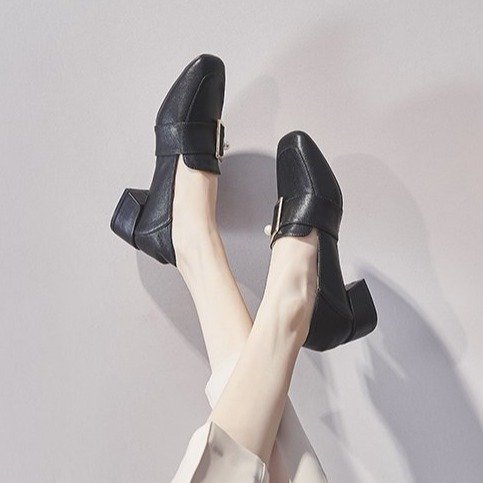 Zapatos de Cuero Pequeños Estilo Británico One Step Fashion - Image 12
