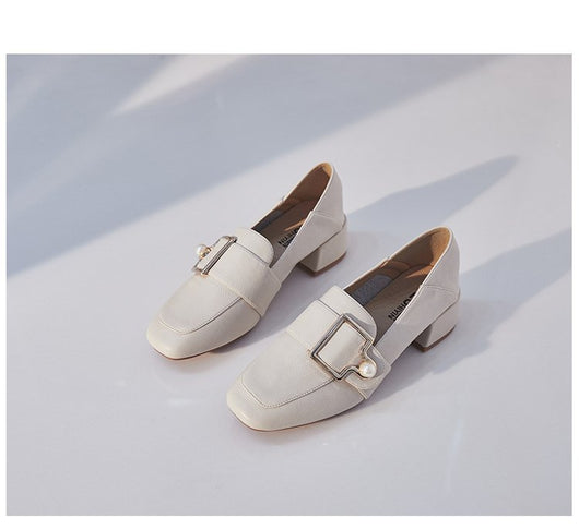 Zapatos de Cuero Pequeños Estilo Británico One Step Fashion - Image 10