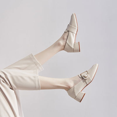 Zapatos de Cuero Pequeños Estilo Británico One Step Fashion - Image 15