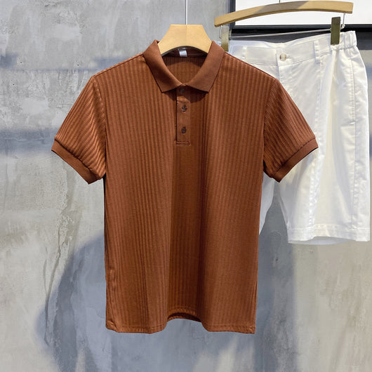 Polo Cómodo de Seda Suave para Hombre - Camisa Transpirable de Verano Elegante - Image 8