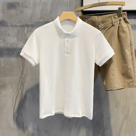 Polo Cómodo de Seda Suave para Hombre - Camisa Transpirable de Verano Elegante - Image 2