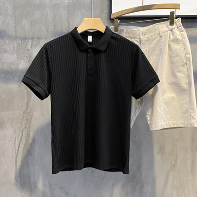 Polo Cómodo de Seda Suave para Hombre - Camisa Transpirable de Verano Elegante - Image 4