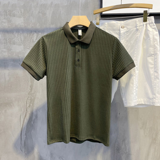 Polo Cómodo de Seda Suave para Hombre - Camisa Transpirable de Verano Elegante - Image 5