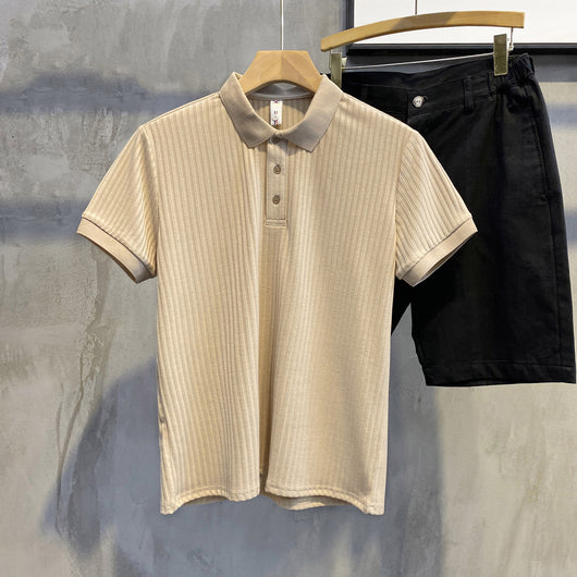 Polo Cómodo de Seda Suave para Hombre - Camisa Transpirable de Verano Elegante - Image 6