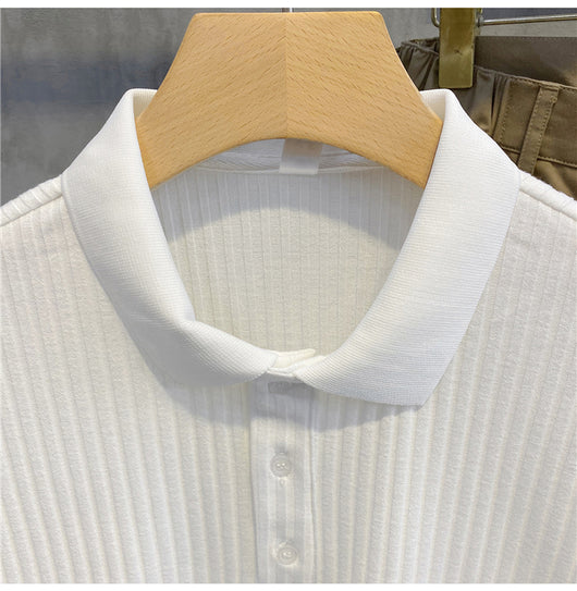 Polo Cómodo de Seda Suave para Hombre - Camisa Transpirable de Verano Elegante - Image 10