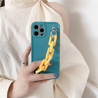 Funda iPhone con Cadena de Colores Pastel - Compatible con iPhone 11 Pro Max, 12 Pro Max, XS Max y más - Image 5