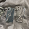 Funda Transparente para iPhone con Diseño de Letras - Compatible con iPhone 12 Pro Max, 11, X, 8, 7P
