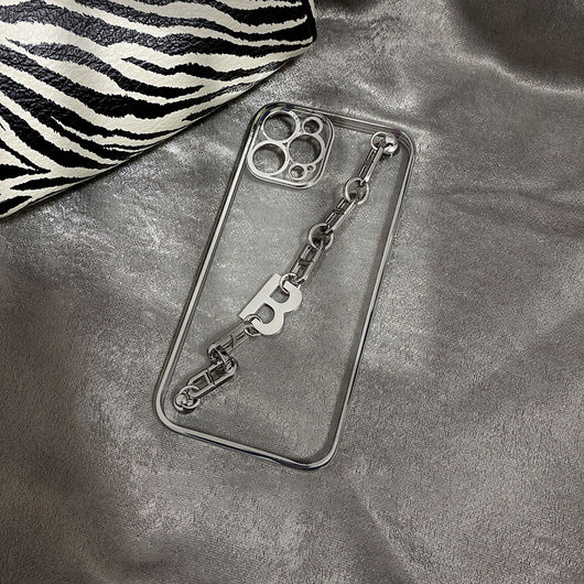 Funda Transparente para iPhone con Diseño de Letras - Compatible con iPhone 12 Pro Max, 11, X, 8, 7P - Image 3