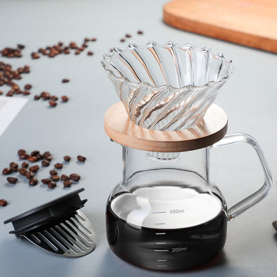Cafetera de Vidrio con Filtro Manual - Tetera Elegante - Image 9