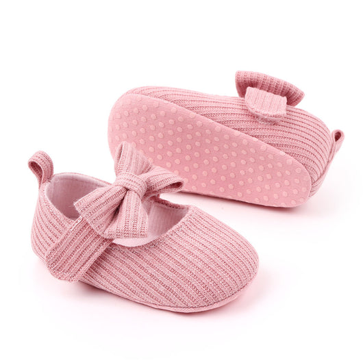 Zapatos de Lana Tejida con Moño para Bebé - Mocasines Princesa - Image 10