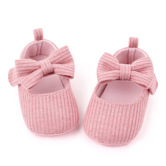 Zapatos de Lana Tejida con Moño para Bebé - Mocasines Princesa - Image 7