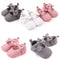 Zapatos de Lana Tejida con Moño para Bebé - Mocasines Princesa