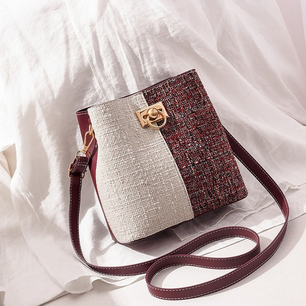 Bolso Bandolera Mujer Patchwork Premium - Cartera Mensajero de Lujo