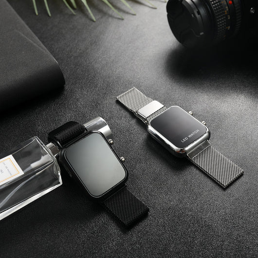 Reloj Digital LED Luminoso con Hebilla Magnética para Estudiantes y Profesionales