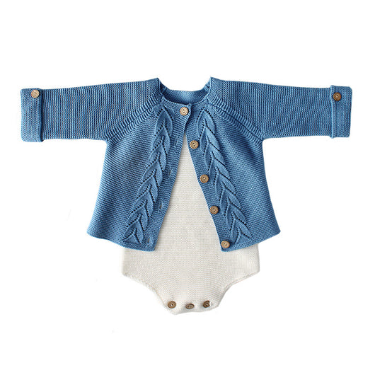 Conjunto de Abrigo Tejido para Bebé y Niño - Suéter de Lana Primavera Otoño - Image 18