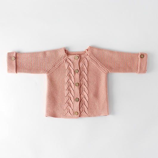 Conjunto de Abrigo Tejido para Bebé y Niño - Suéter de Lana Primavera Otoño