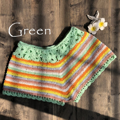 Short de Bikini Tejido a Crochet con Rayas Multicolor - Image 10