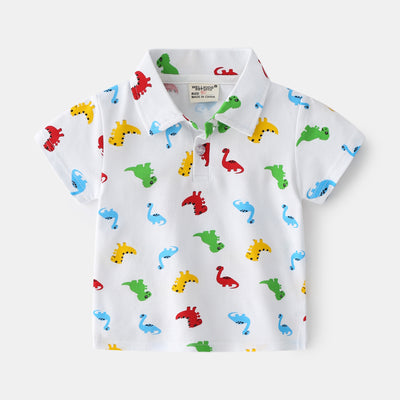 Playera Infantil Dinosaurio Verano - Diseño Cartoon para Niño - Image 8