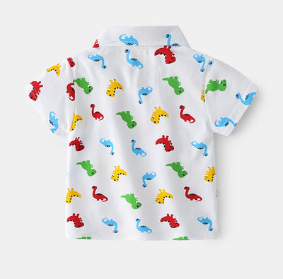 Playera Infantil Dinosaurio Verano - Diseño Cartoon para Niño - Image 6