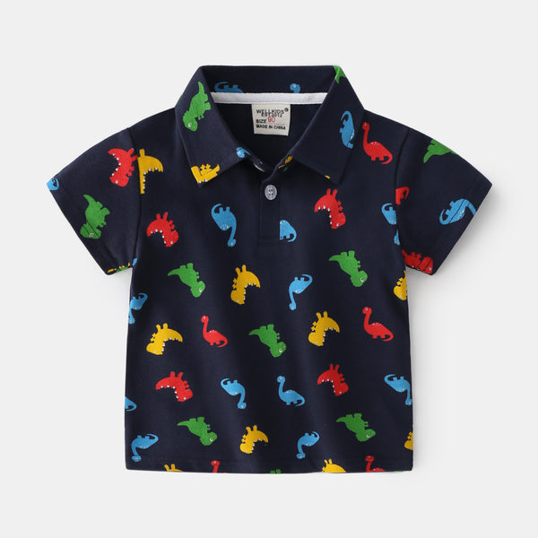 Playera Infantil Dinosaurio Verano - Diseño Cartoon para Niño - Image 2