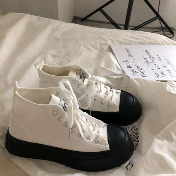 Zapatillas de Diseño Japonés Minimalista con Suela Gruesa - Image 5