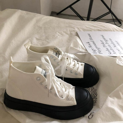 Zapatillas de Diseño Japonés Minimalista con Suela Gruesa - Image 5