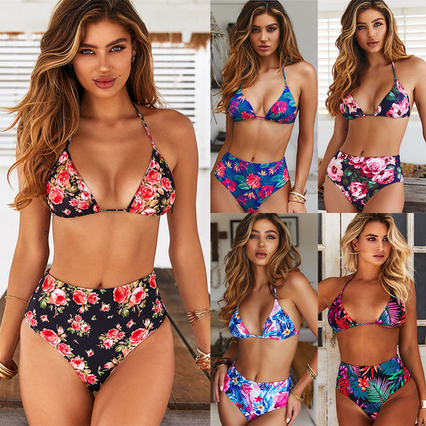 Bikini Talle Alto con Abertura Lateral - Estilo Europeo Moderno