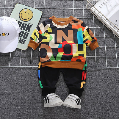 Suéter Infantil Estampado de Otoño con Letras - Diseño Moderno para Niños - Image 4