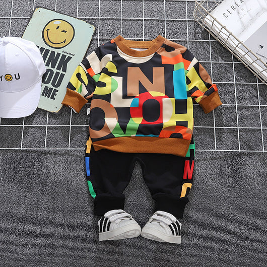 Suéter Infantil Estampado de Otoño con Letras - Diseño Moderno para Niños - Image 4