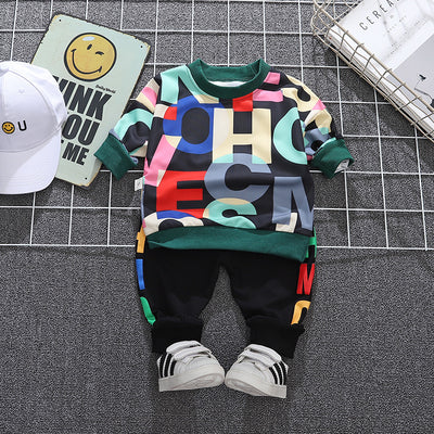 Suéter Infantil Estampado de Otoño con Letras - Diseño Moderno para Niños - Image 5