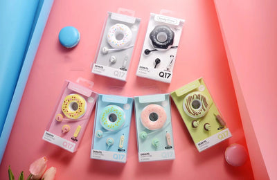 Auriculares Inalámbricos Macaron Q17 con Diseño Donut Cartoon - Image 12