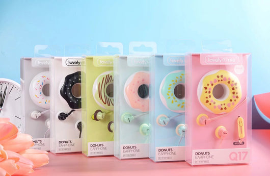 Auriculares Inalámbricos Macaron Q17 con Diseño Donut Cartoon - Image 10