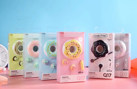 Auriculares Inalámbricos Macaron Q17 con Diseño Donut Cartoon - Image 9