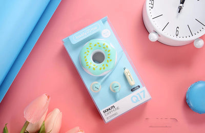 Auriculares Inalámbricos Macaron Q17 con Diseño Donut Cartoon - Image 5