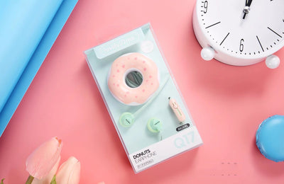 Auriculares Inalámbricos Macaron Q17 con Diseño Donut Cartoon - Image 7