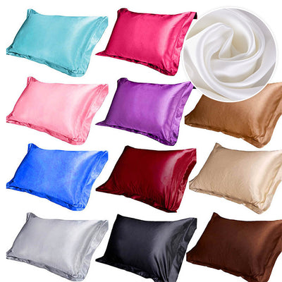 Funda de Almohada de Seda Satinada Premium - Comodidad Absoluta - Image 30