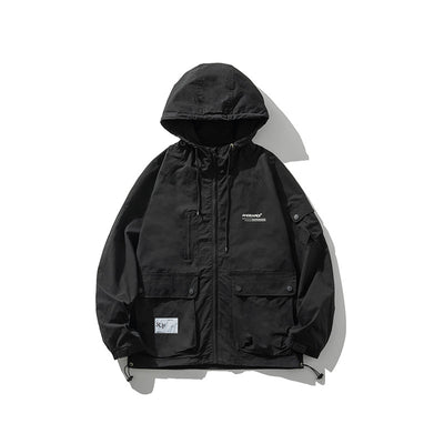 Chaqueta de Trabajo Impermeable con Capucha y Bolsillos Grandes - Image 8