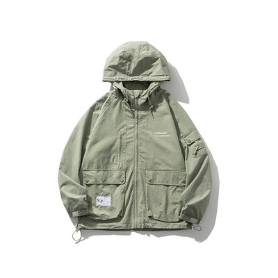 Chaqueta de Trabajo Impermeable con Capucha y Bolsillos Grandes - Image 7