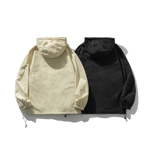 Chaqueta de Trabajo Impermeable con Capucha y Bolsillos Grandes - Image 10