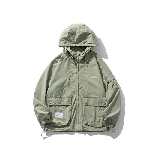 Chaqueta de Trabajo Impermeable con Capucha y Bolsillos Grandes - Image 2