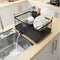 Escurridor de Platos en Acero Inoxidable con Organizador de Cocina
