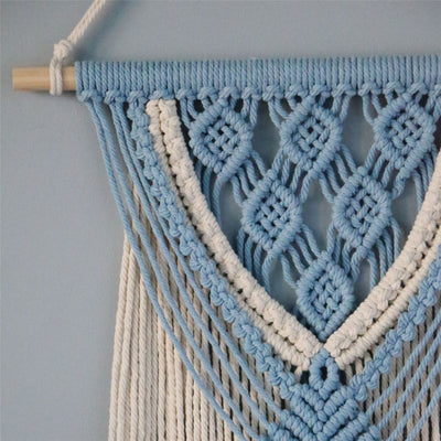 Tapiz de Pared Tejido a Mano con Cuerda de Algodón y Borlas Decorativas - Image 5