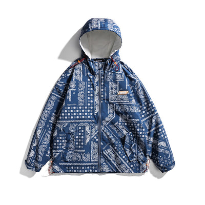 Chamarra Hoodie Estampado Étnico Oversized para Hombre - Diseño Casual Trendy - Image 8