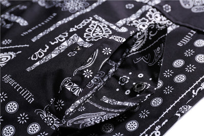 Chamarra Hoodie Estampado Étnico Oversized para Hombre - Diseño Casual Trendy - Image 13