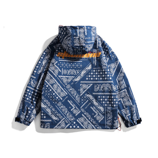 Chamarra Hoodie Estampado Étnico Oversized para Hombre - Diseño Casual Trendy - Image 3