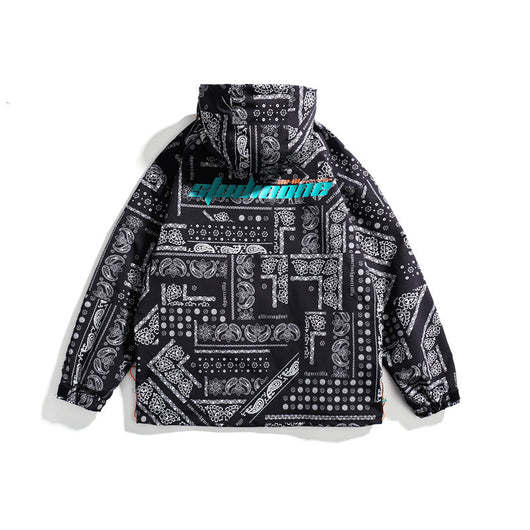 Chamarra Hoodie Estampado Étnico Oversized para Hombre - Diseño Casual Trendy - Image 4
